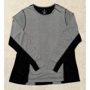 NEW Lands End Women's S Baselayer Cozy Thermaskin Crewneck Top/Activewear